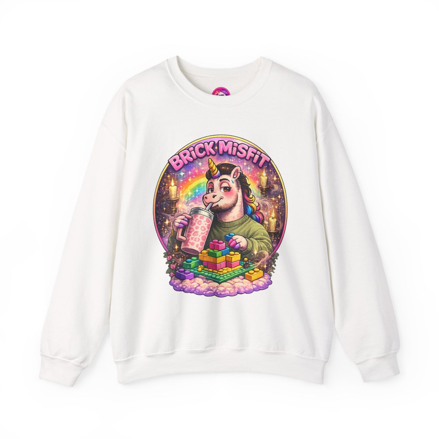 Brick Misfit Sassy Sips Crewneck Sweatshirt -INT