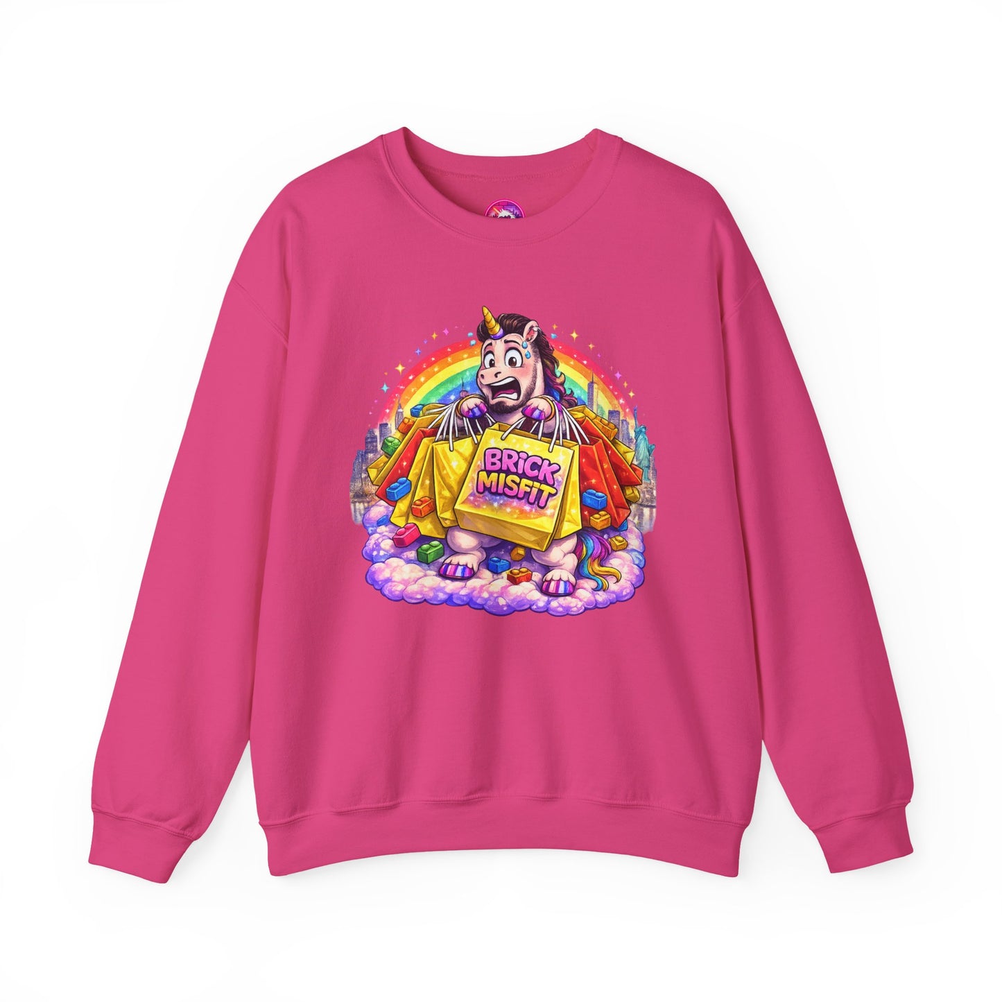 Brick Misfit Shopping Madness Crewneck Sweatshirt