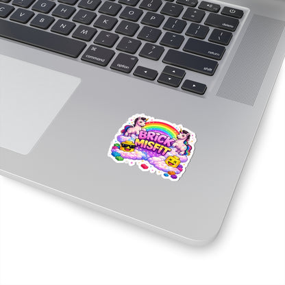 Brick Misfit Unicorn Sticker