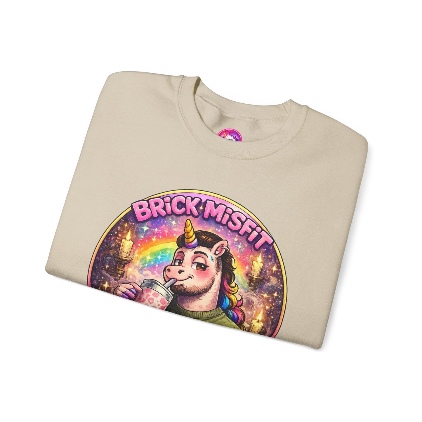 Brick Misfit Sassy Sips Crewneck Sweatshirt