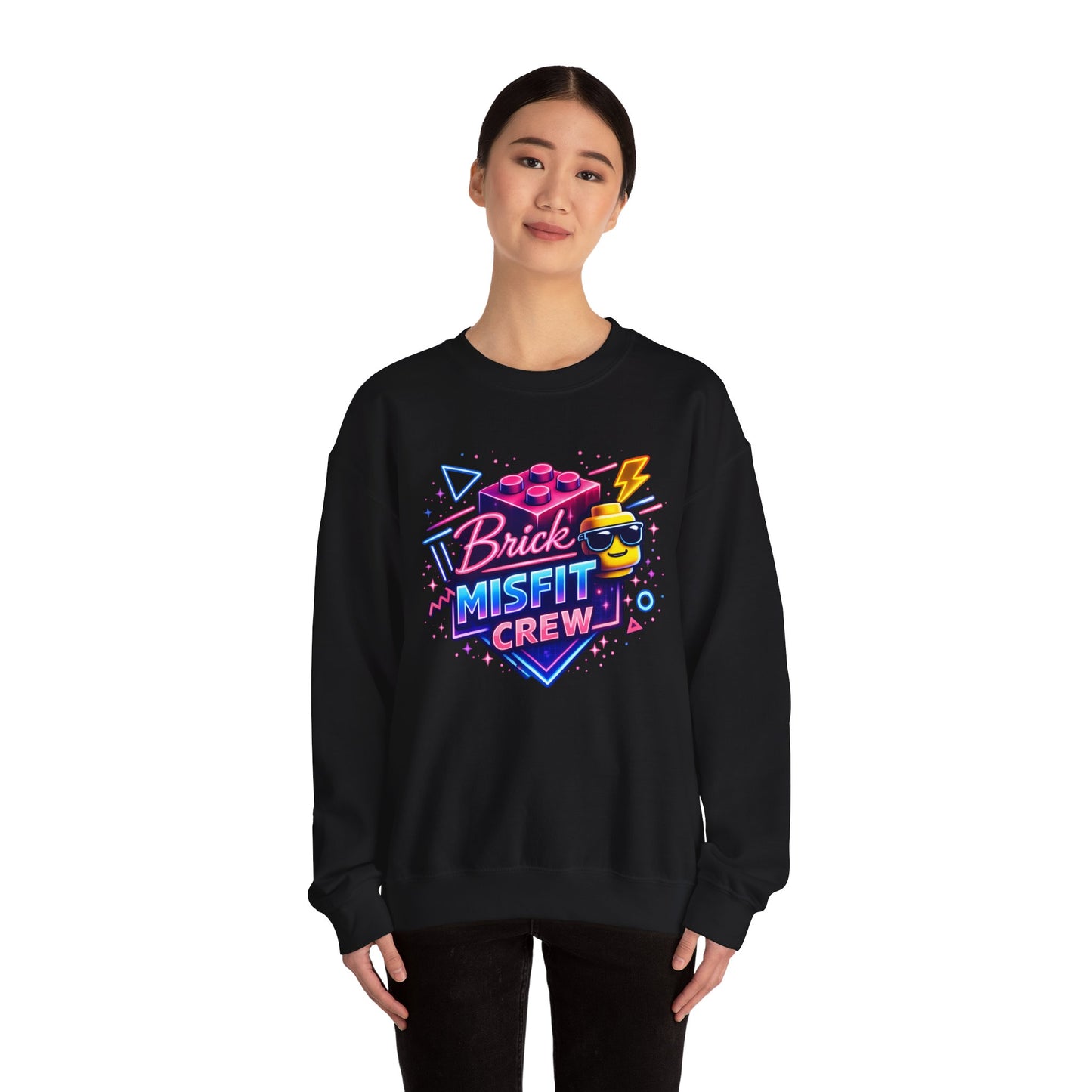 Brick Misfit Retro Bricks Crewneck Sweatshirt