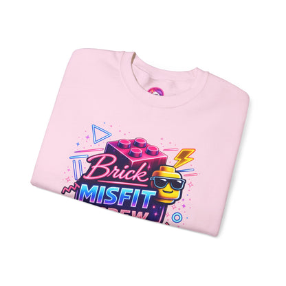 Brick Misfit Retro Bricks Crewneck Sweatshirt