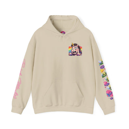 Brick Misfit Crew Shopping Madness Unicorn Hoodie with Sleeve Detail