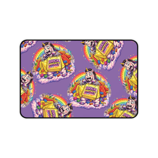 Brick Misfit Shopping Madness Unicorn Desk Mat