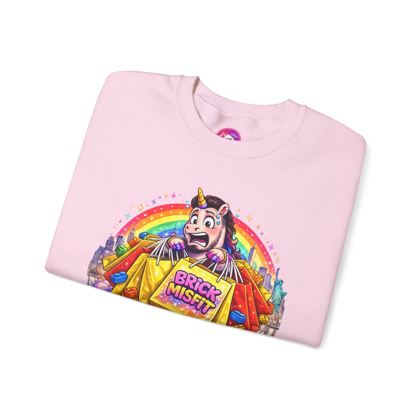 Brick Misfit Shopping Madness Crewneck Sweatshirt