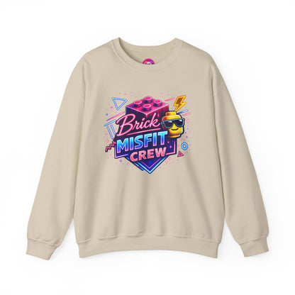 Brick Misfit Retro Bricks Crewneck Sweatshirt