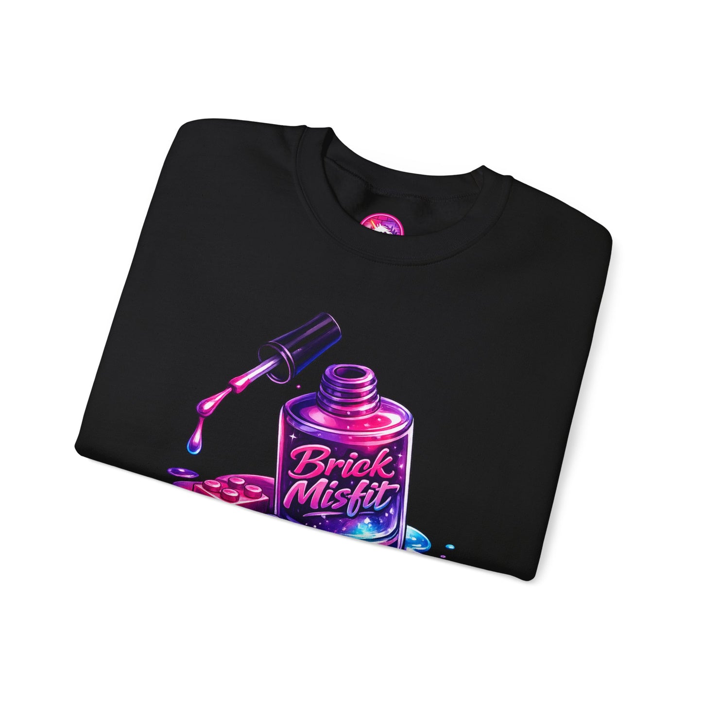 Brick Misfit Nail Polish Spill Crewneck Sweatshirt