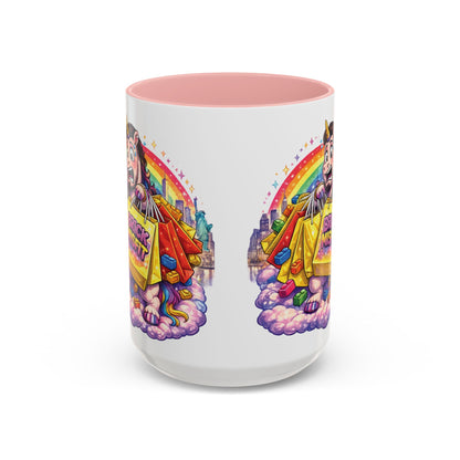 Brick Misfit Shopping Madness Unicorn Coffee Mug 15oz