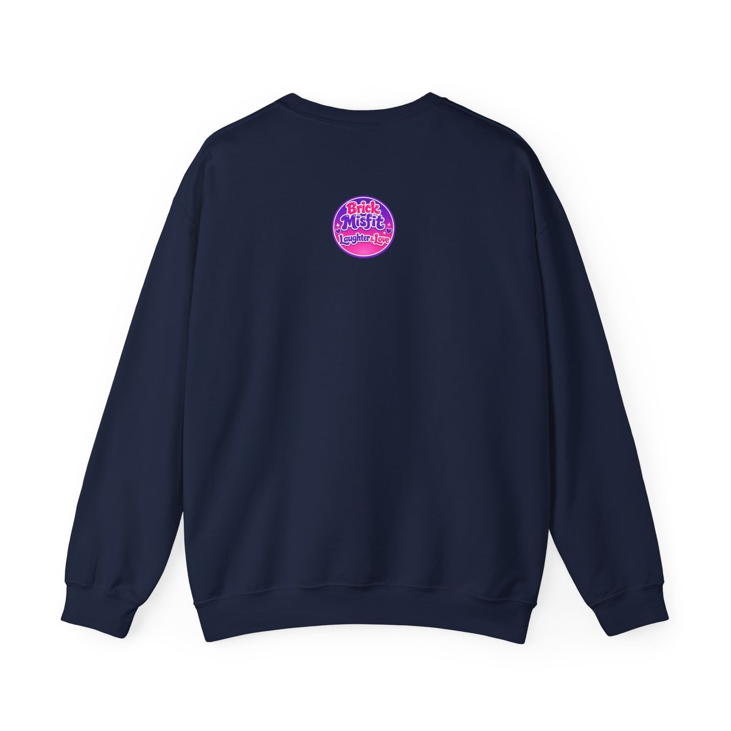 Brick Misfit Nail Polish Spill Crewneck Sweatshirt