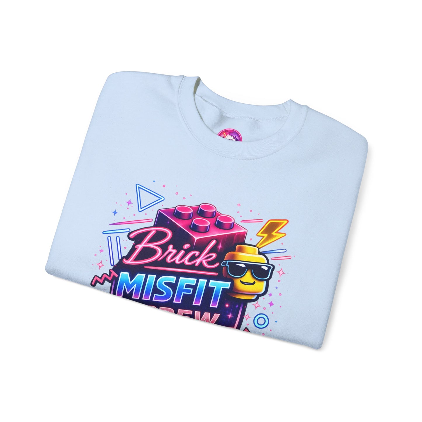 Brick Misfit Retro Bricks Crewneck Sweatshirt