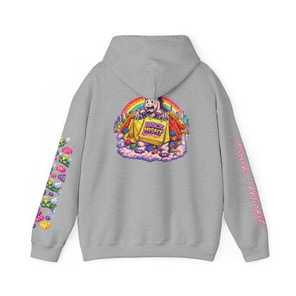 Brick Misfit Crew Shopping Madness Unicorn Hoodie with Sleeve Detail