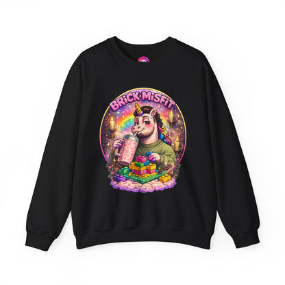 Brick Misfit Sassy Sips Crewneck Sweatshirt -INT