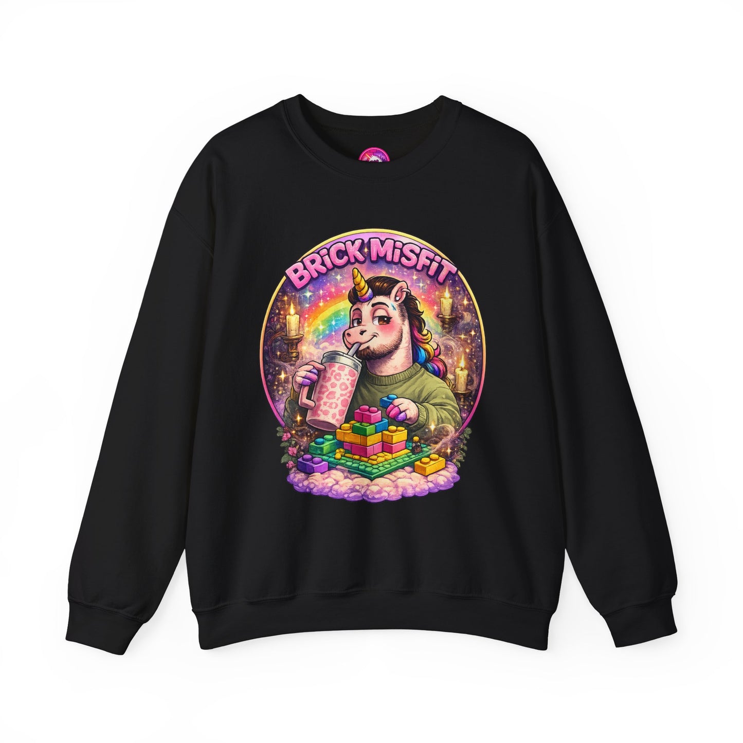 Brick Misfit Sassy Sips Crewneck Sweatshirt