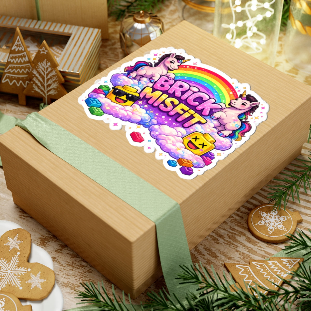 Brick Misfit Unicorn Sticker