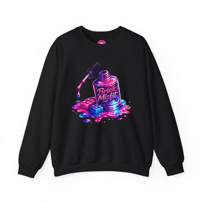 Brick Misfit Nail Polish Spill Crewneck Sweatshirt