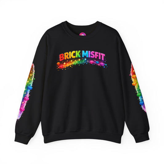 Brick Misfit Bricks and Sparkles Crewneck Sweatshirt