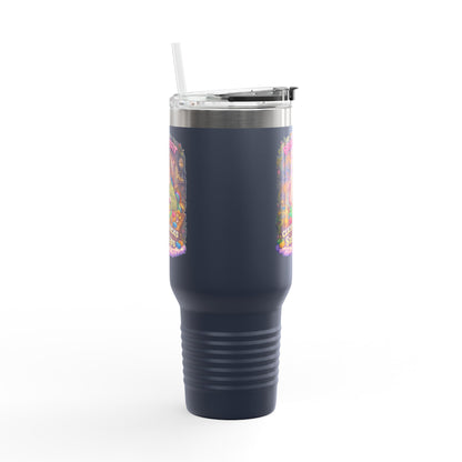 Insulated Travel Mug — "Brick Misfit" Sassy Sips 40oz Tumbler