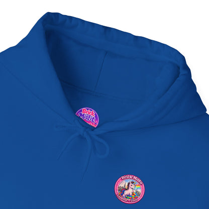Brick Misfit Hoodie — Colorful Unicorn Rainbow Graphic Hoodie