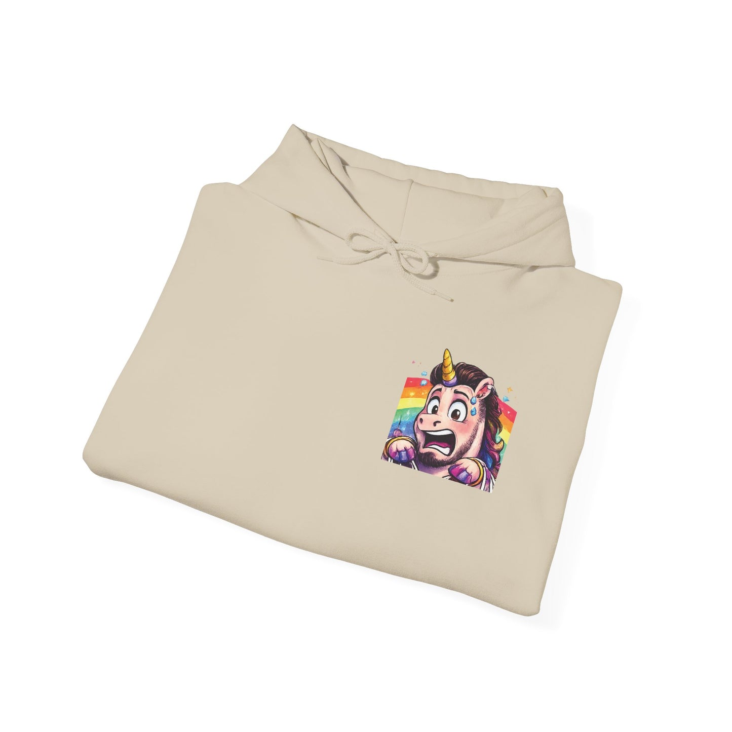 Brick Misfit Crew Shopping Madness Unicorn Hoodie with Sleeve Detail