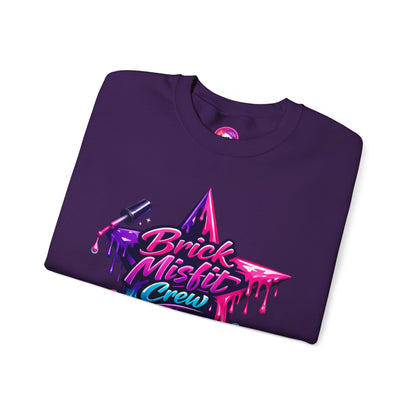 Brick Misfit Nail Polish Drip Crewneck Sweatshirt