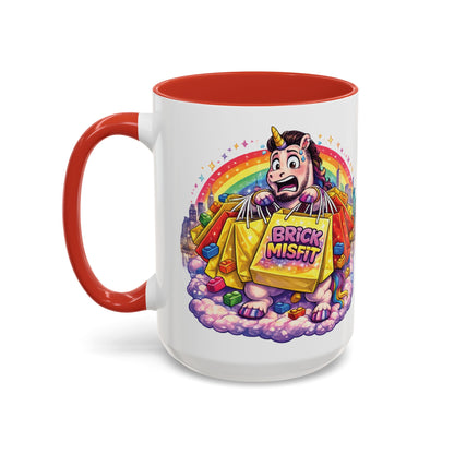 Brick Misfit Shopping Madness Unicorn Coffee Mug 15oz -INT