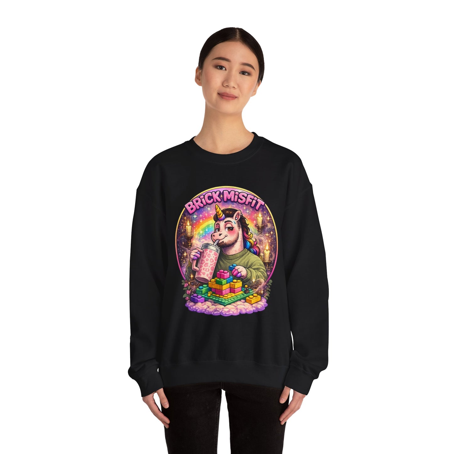 Brick Misfit Sassy Sips Crewneck Sweatshirt