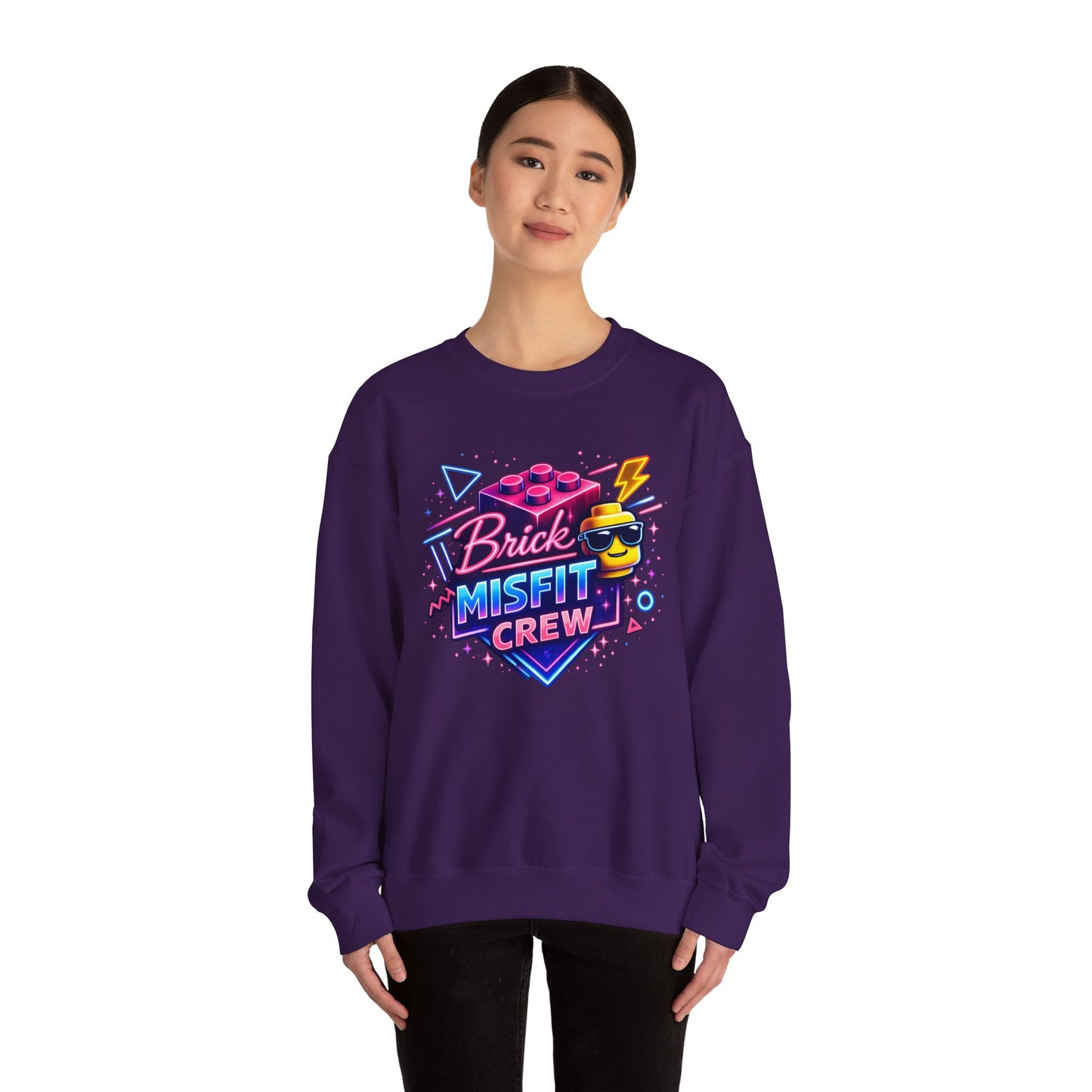 Brick Misfit Retro Bricks Crewneck Sweatshirt