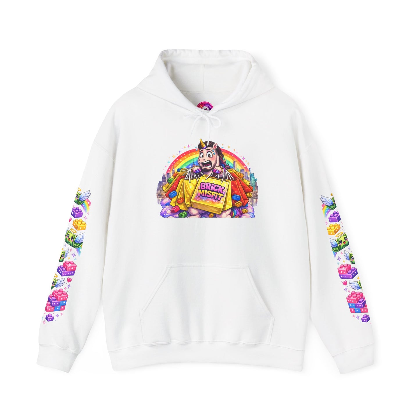 Brick Misfit Shopping Madness Unicorn Hoodie