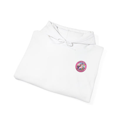 Brick Misfit Hoodie — Colorful Unicorn Rainbow Graphic Hoodie