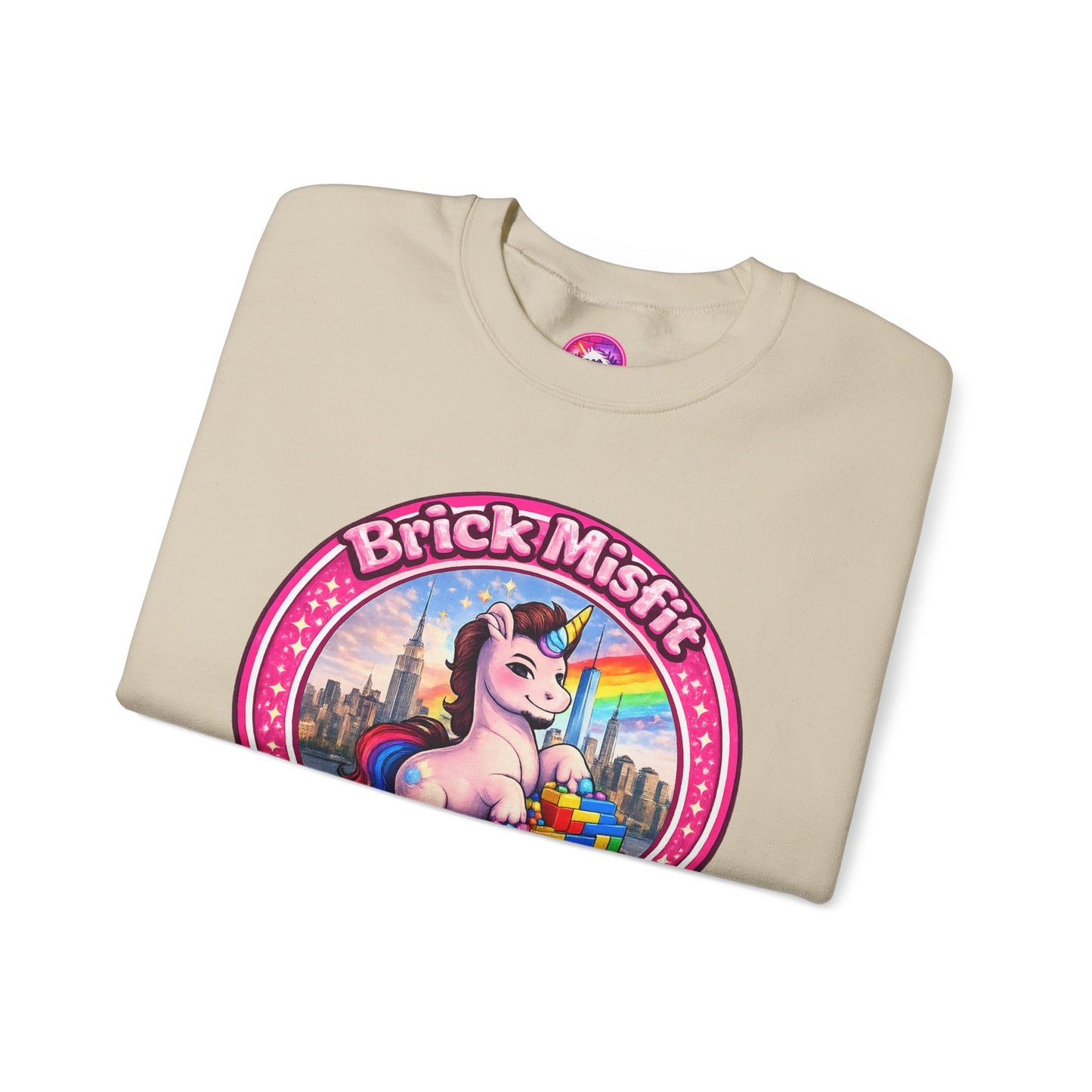 Brick Misfit Laughter Love Crewneck Sweatshirt